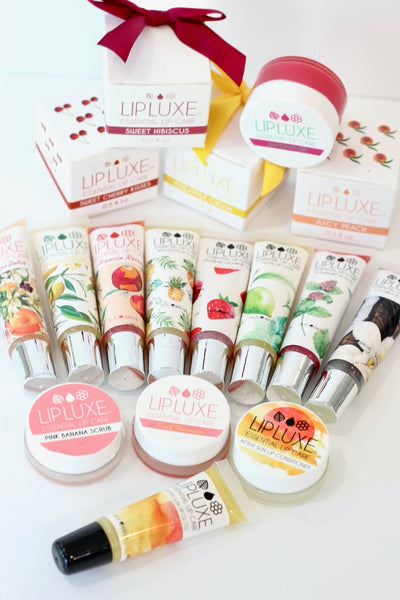 lip gloss set and other lip care products from Mizzi Cosmetics